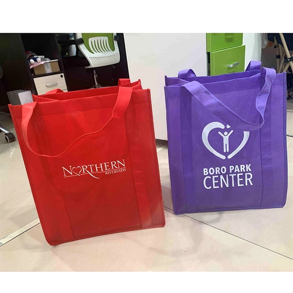 Heavy Duty Shopping Totes w/ Thick Plastic Support Bottom