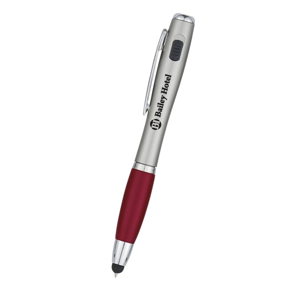 Trio Pen With LED Light And Stylus