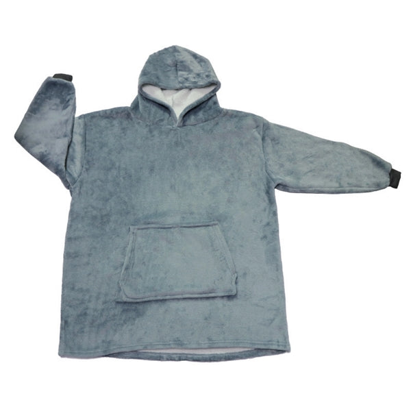 Oversized Microfiber & Sherpa Wearable Blanket