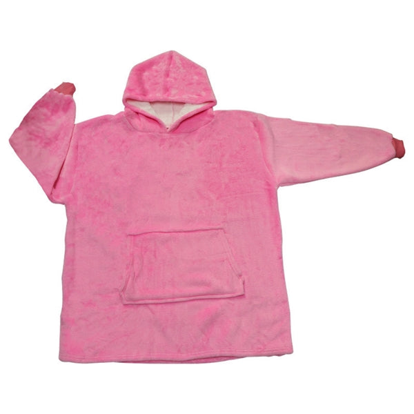 Oversized Microfiber & Sherpa Wearable Blanket