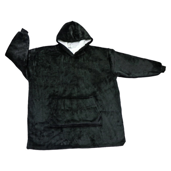 Oversized Microfiber & Sherpa Wearable Blanket