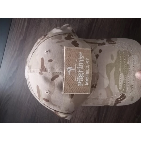 Military cap Camo Hap with Tactical Patche