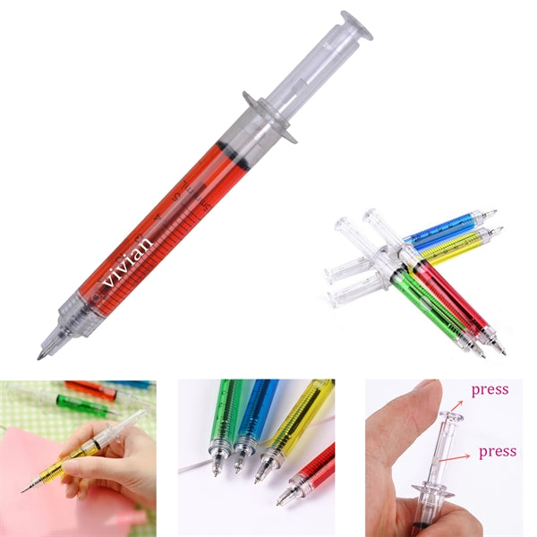 Syringe Ballpoint Clip Pen