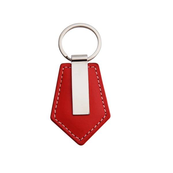 Metal Leather Keychain