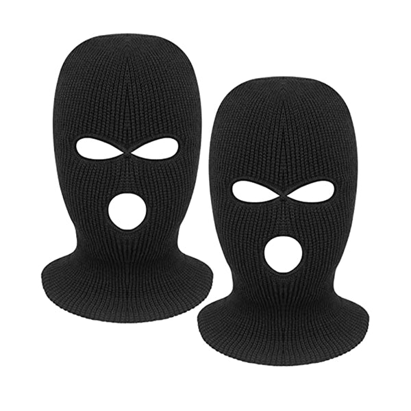 3 Hole Knitted Full Face Cover Winter Ski Mask