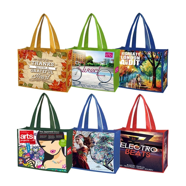Free Shipping Color Trim Dye Sub TOTE BAGS