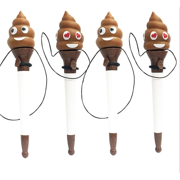 Poop Cartoon Emoji Pen