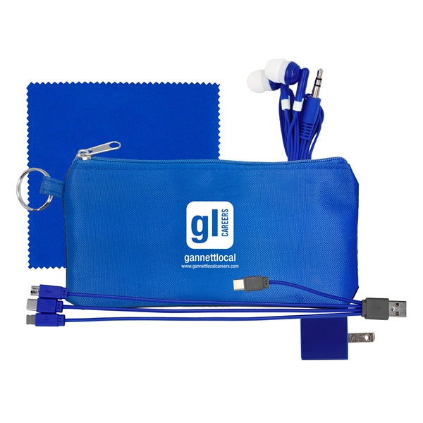Large Stretchy Wall, Cable, Cloth & Buds Set