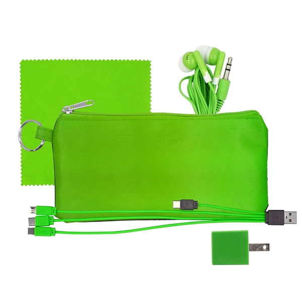 Large Stretchy Wall, Cable, Cloth & Buds Set
