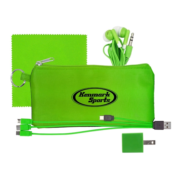 Large Stretchy Wall, Cable, Cloth & Buds Set