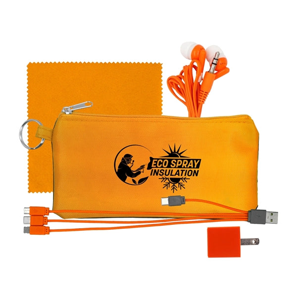 Large Stretchy Wall, Cable, Cloth & Buds Set