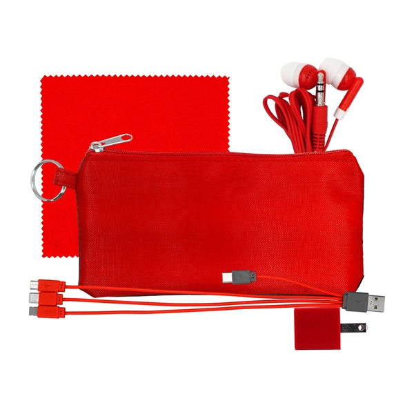 Large Stretchy Wall, Cable, Cloth & Buds Set