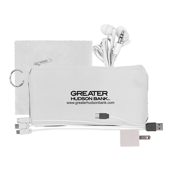 Large Stretchy Wall, Cable, Cloth & Buds Set