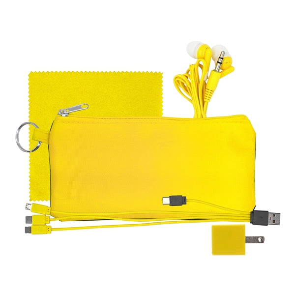 Large Stretchy Wall, Cable, Cloth & Buds Set