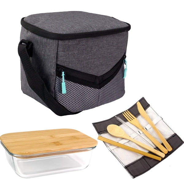 Victory Lunch Cooler Bamboo Set