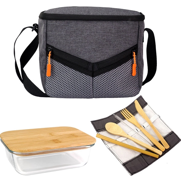 Victory Lunch Cooler Bamboo Set
