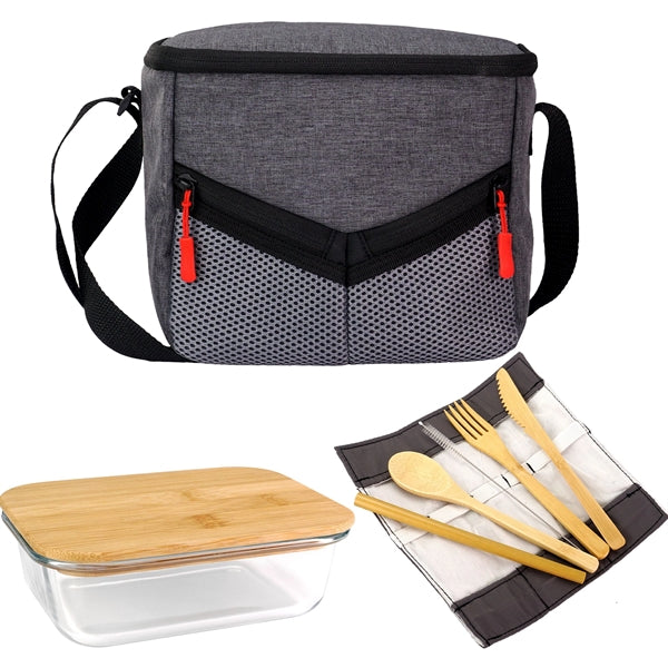 Victory Lunch Cooler Bamboo Set