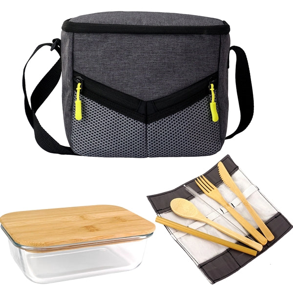 Victory Lunch Cooler Bamboo Set