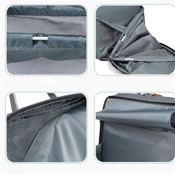 3 in 1 Diaper Bag Backpack with Bassinet Bed Mat Pad