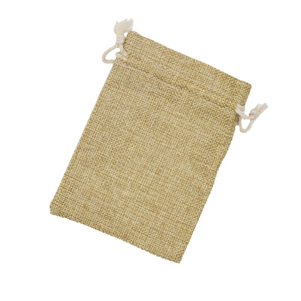 Burlap Drawstring Pouches