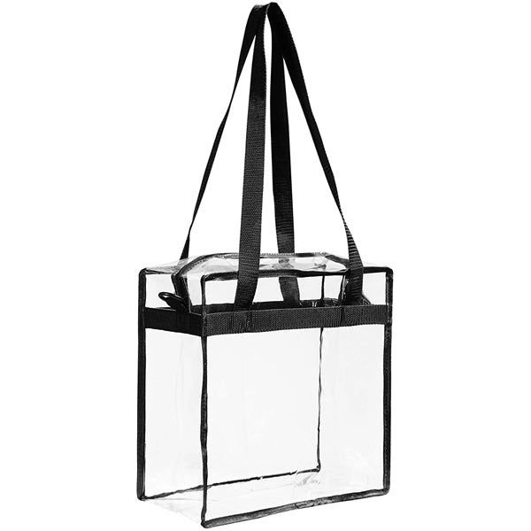 Stadium Approved Clear Tote Bag with Zipper Closure