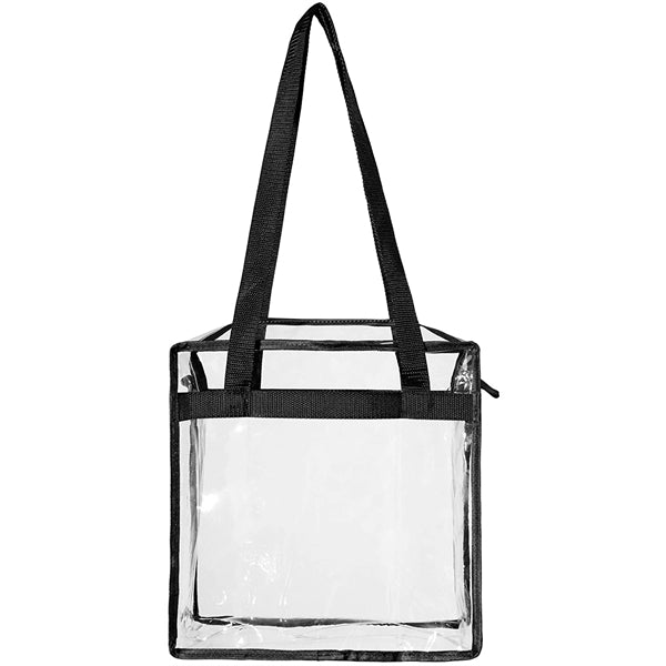 Stadium Approved Clear Tote Bag with Zipper Closure