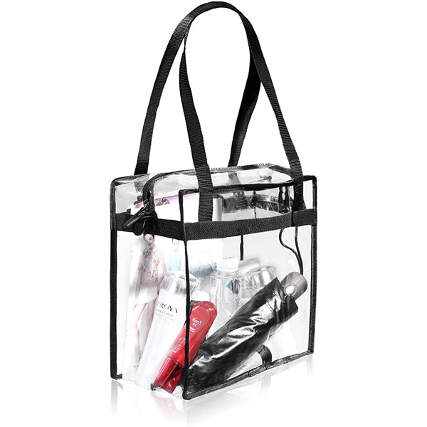 Stadium Approved Clear Tote Bag with Zipper Closure