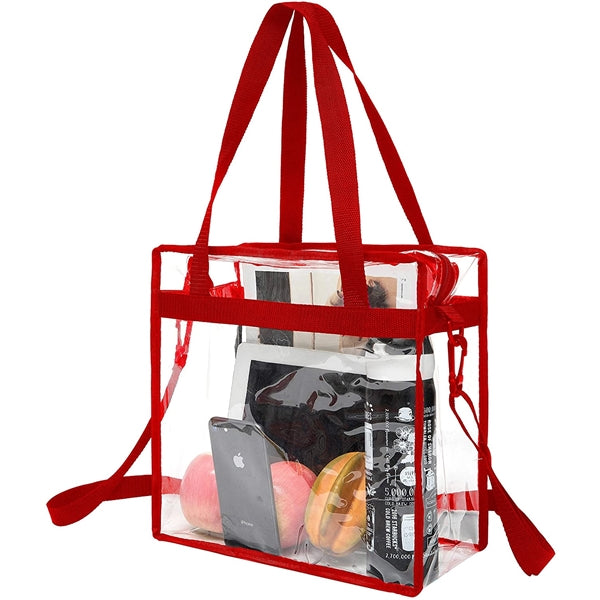 Stadium Approved Clear Tote Bag with Zipper Closure