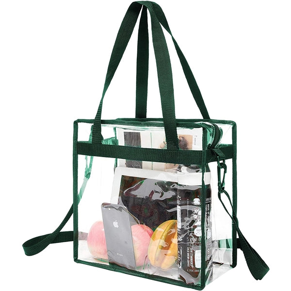 Stadium Approved Clear Tote Bag with Zipper Closure