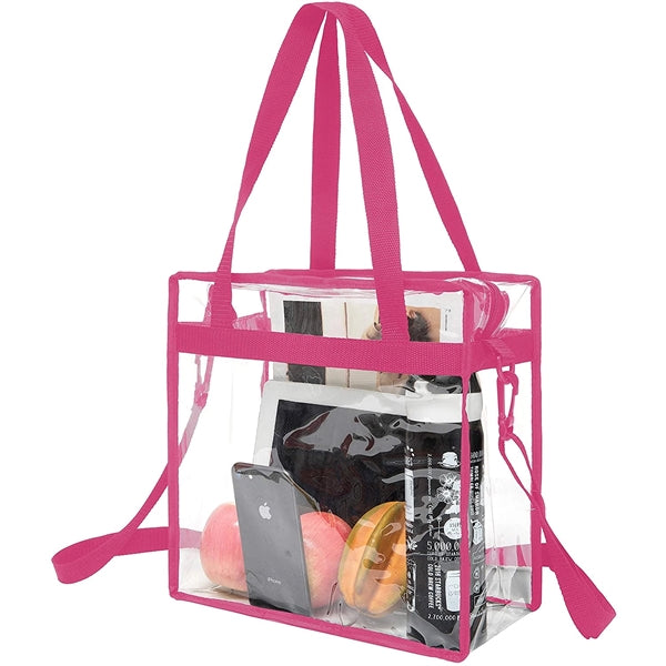 Stadium Approved Clear Tote Bag with Zipper Closure