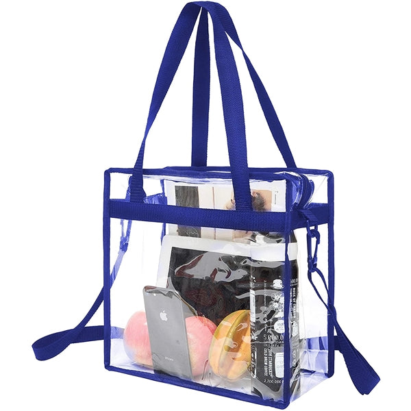 Stadium Approved Clear Tote Bag with Zipper Closure