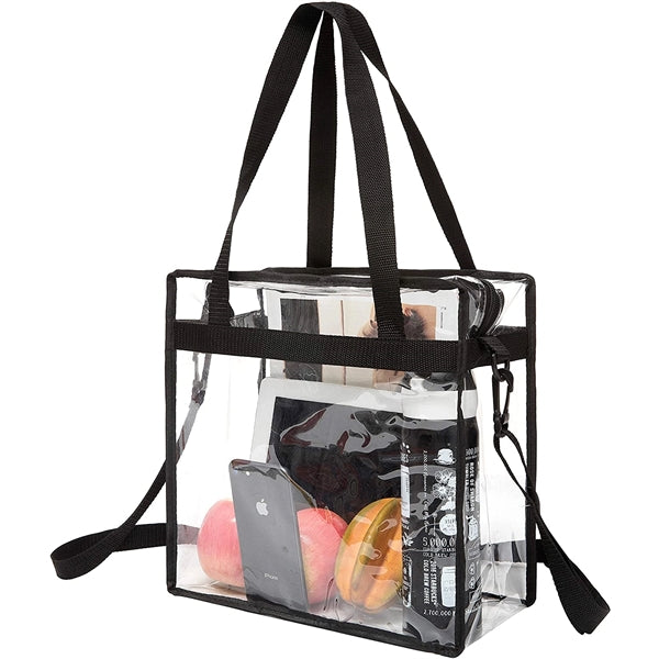 Stadium Approved Clear Tote Bag with Zipper Closure