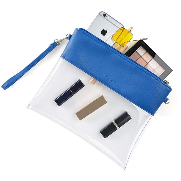 Clear Crossbody Purse Stadium Approved PU Leather Bag