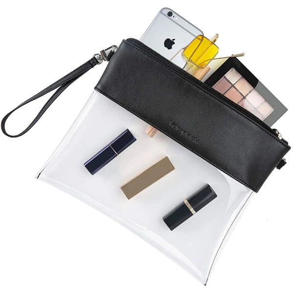 Clear Crossbody Purse Stadium Approved PU Leather Bag