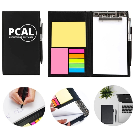 Notebooks and Colored Page Markers Bundle Set