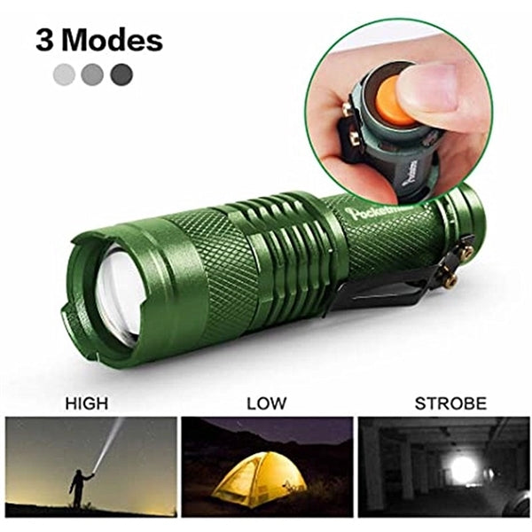 Adjustable Focus Zoomable Flashlight