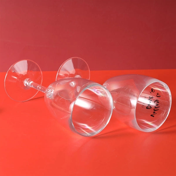 13OZ Plastic White Wine Glasses
