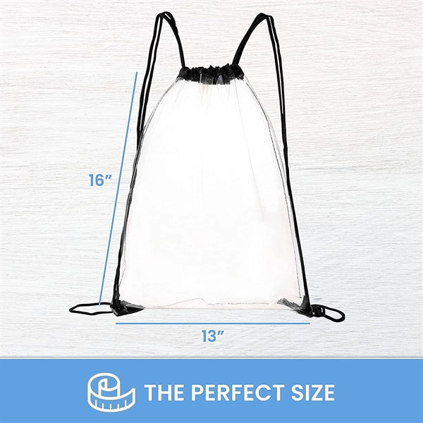 Clear Drawstring Bag For Stadiums Sporting Events