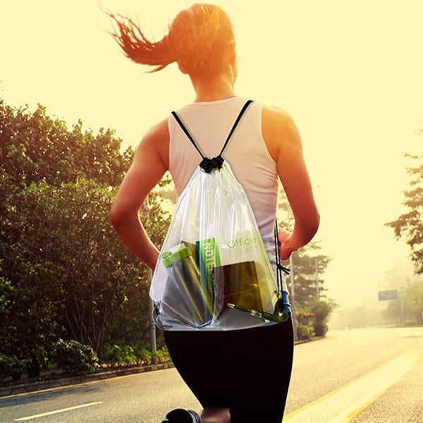 Clear Drawstring Bag For Stadiums Sporting Events