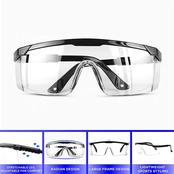 Adjustable Frame Portective Colored Goggles