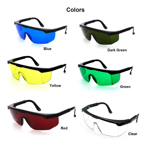 Adjustable Frame Portective Colored Goggles