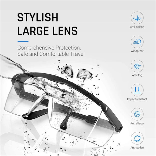 Adjustable Frame Portective Colored Goggles