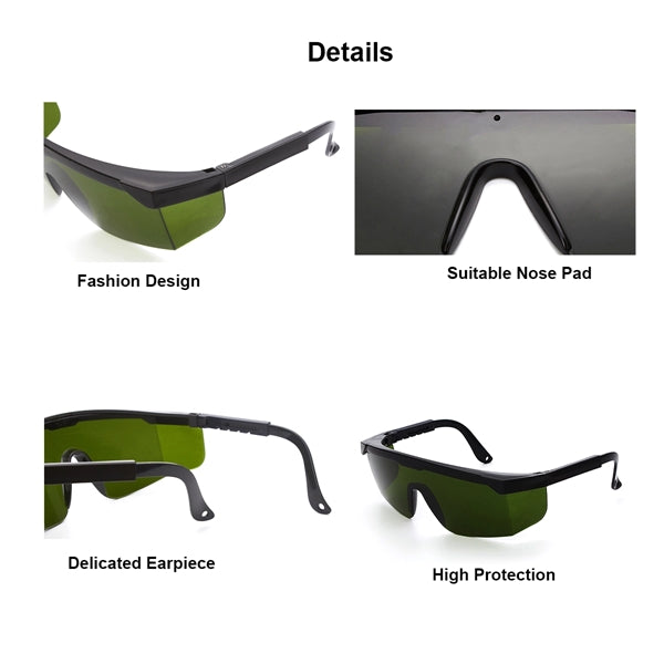 Adjustable Frame Portective Colored Goggles