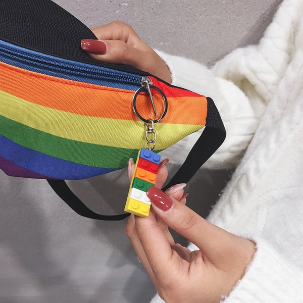 Festival Fanny Pack Rainbow Waist Bag