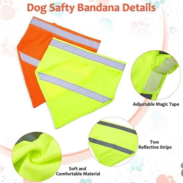 Dog Reflective Scarf Safety Pet Bandana