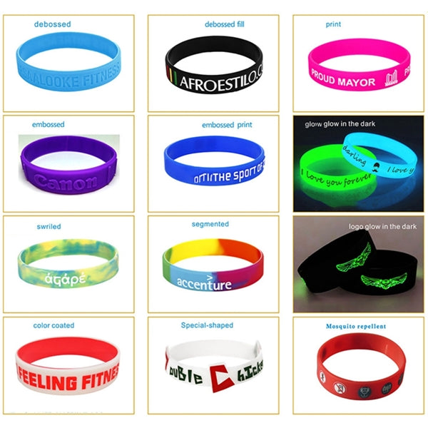 Sports Wristbands Rubber Bracelets
