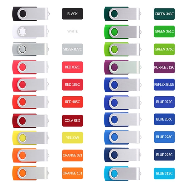 Metal Swivel Twister USB Pen Drives