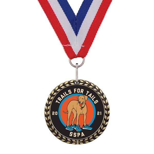 1.75" Speed Medal w/ Full Color Dome Imprint