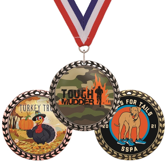 1.75" Speed Medal w/ Full Color Dome Imprint