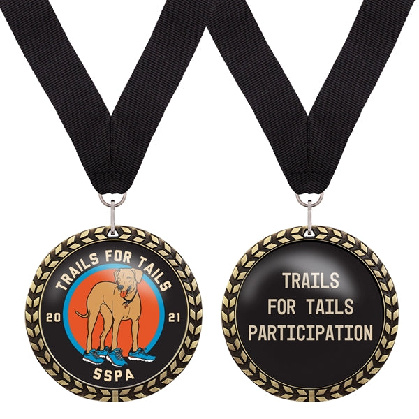 1.75" Speed Medal w/ Full Color Dome Imprint
